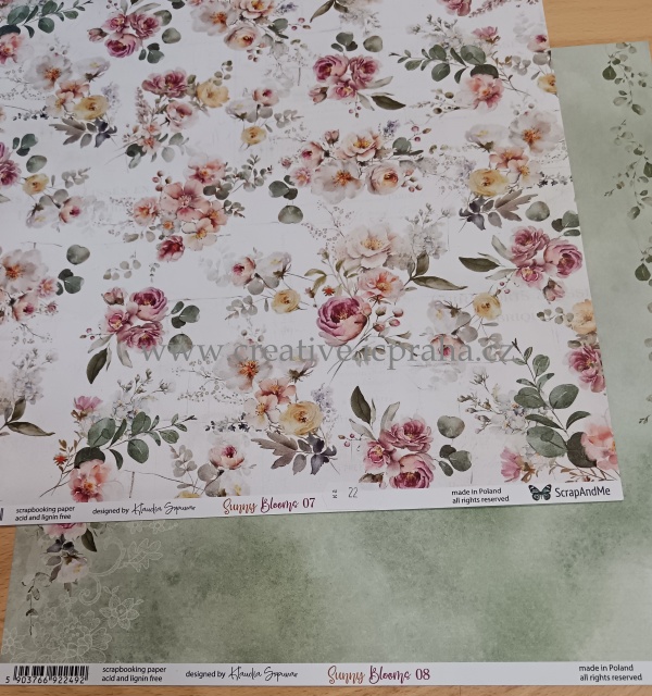 ScrapAndMe Sunny Blooms 07/08 30.5x30.5cm 250g/m2